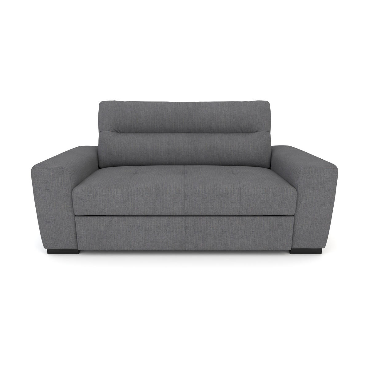 2-SITZER Carlisle Chenille Grau 183/97/93 cm - Dunkelgrau, Kunststoff/Textil (183/93/97cm) - foamnova