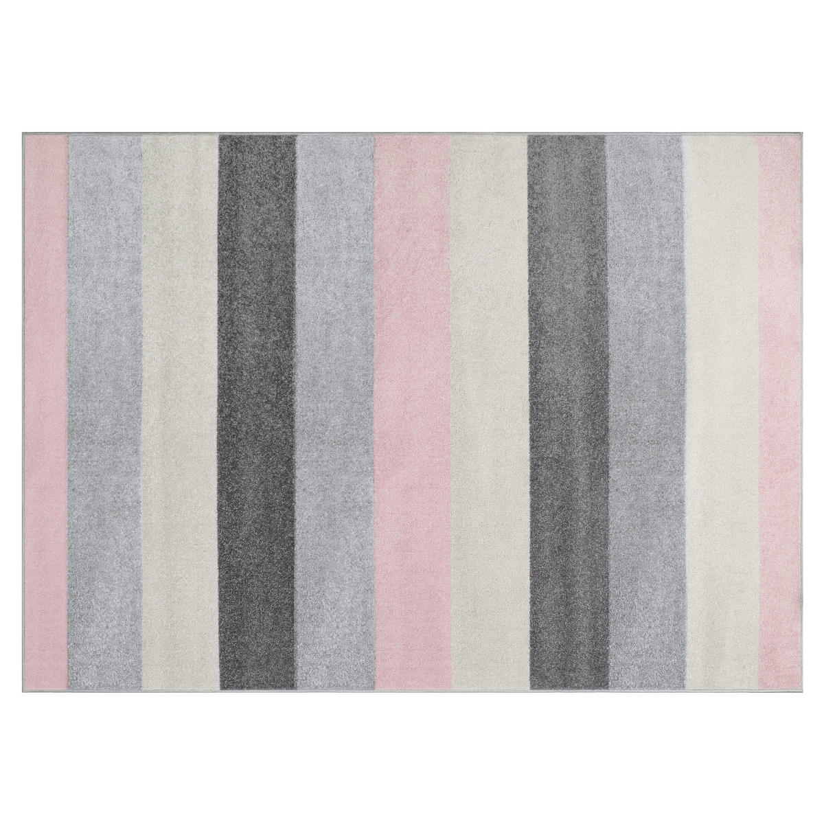 TEPPICH LAZUR Weiß 140/190 cm - Hellrosa/Grau, Kunststoff (140/190cm) - Tapiso