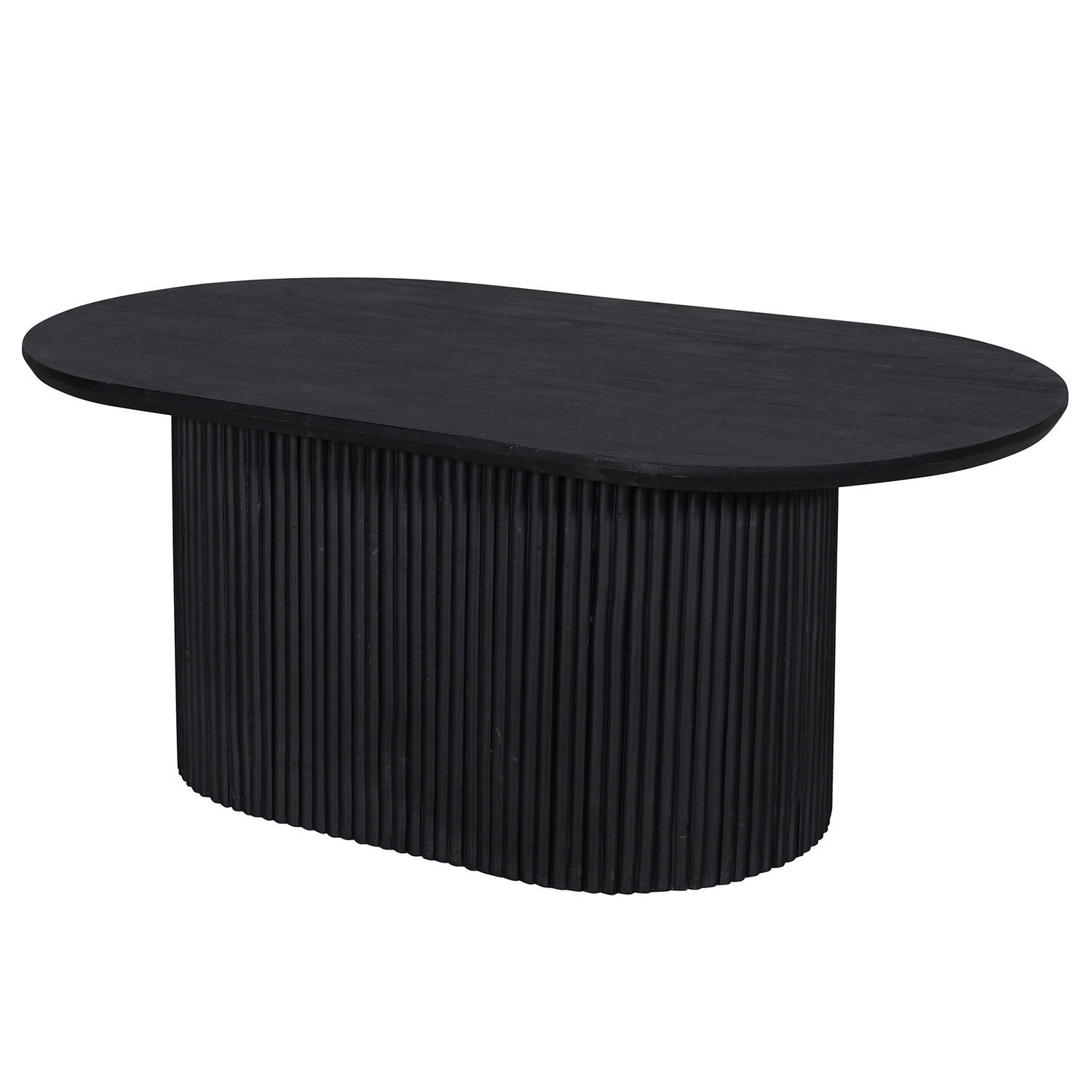 COUCHTISCH - Massivholz - Schwarz/Akaziefarben, Holz (60/110/46cm) - home24