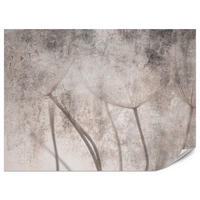 FOTOTAPETE für Schlafzimmer Retro Löwenzahn Beton Beige Minimalistisch 300x210 - Beige/Braun, Papier (300/210cm) - Muralo