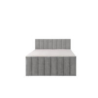 BOXSPRINGBETT VELTRA mit Topper und Bettkasten, Grau, 120x200 cm - Grau, Textil (120/200cm) - KS Home Concept