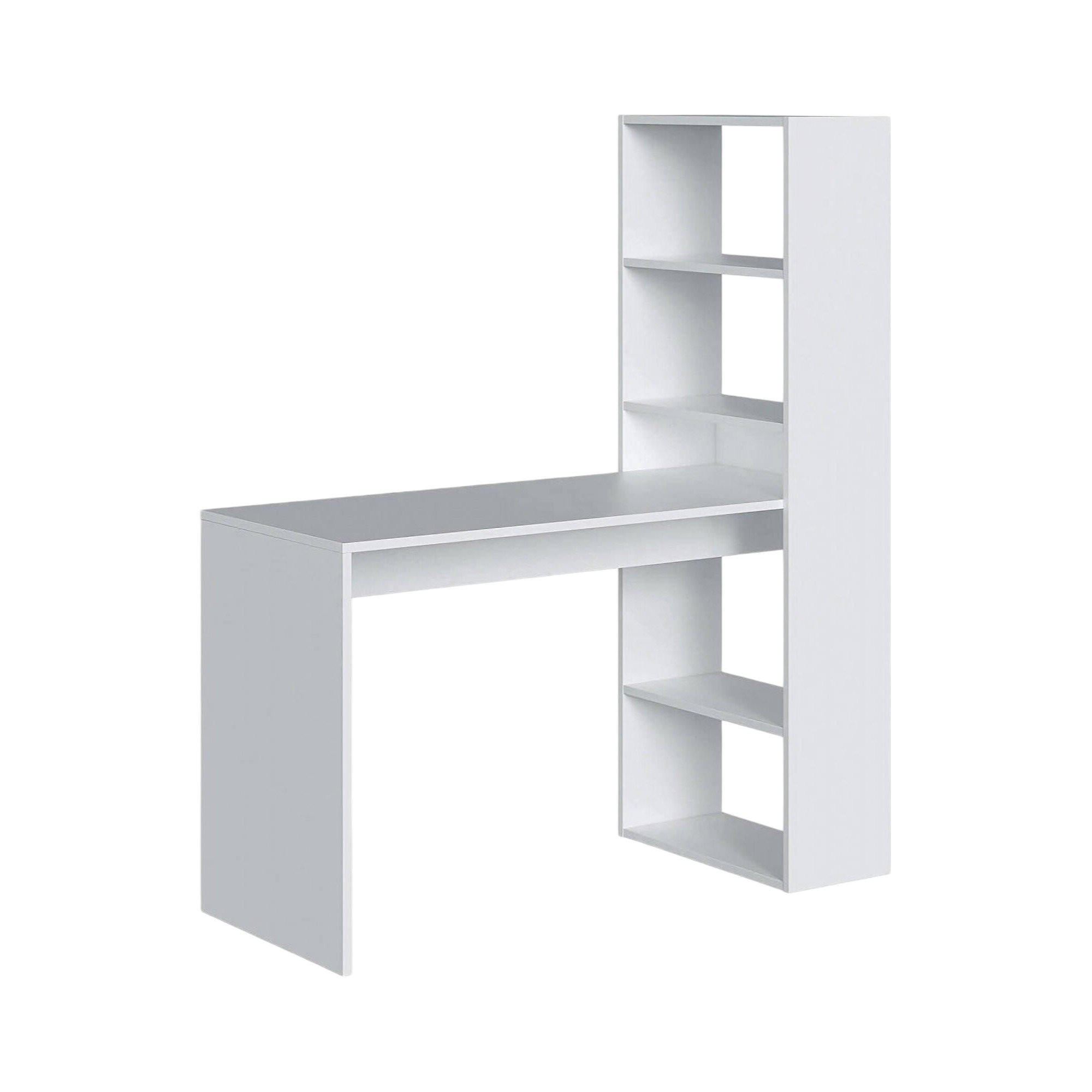 SCHREIBTISCH Weiß 53/120/144 cm - Weiß, Holzwerkstoff (53/120/144cm) - DMORA