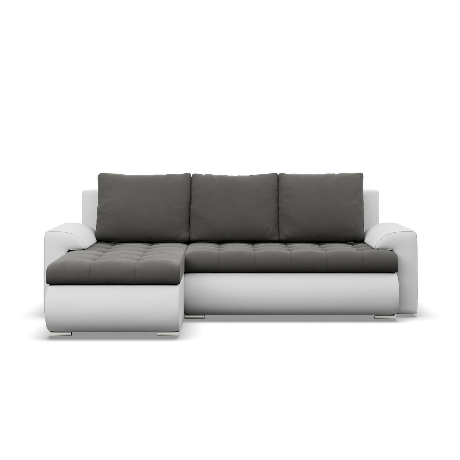 Thumbnail - Mebligo Ecksofa, Dunkelgrau, Hellgrau, Textil, 3-Sitzer, L-Form, 230x159 cm, Wohnzimmer, Sofas & Couches, Wohnlandschaft...