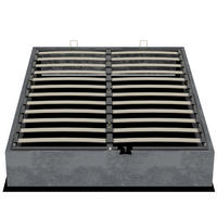 STAURAUMBETT 140/200 cm DE-35414 mit Gaslift Grau - Grau, Metall (140/200cm) - ComfortXL