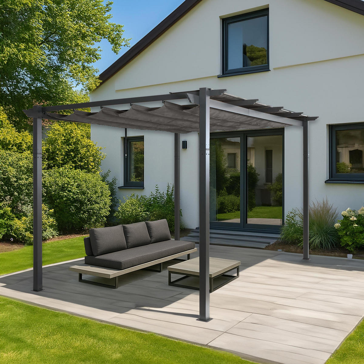 PERGOLA Anthrazit - Anthrazit, Metall (400/240/300cm) - MCW