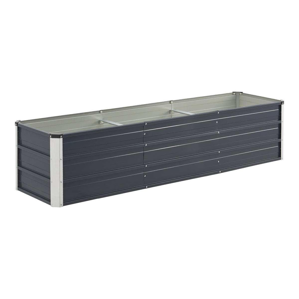 PFLANZBEET Nijmegen - Anthrazit, Metall (183/40/47cm) - [en.casa]