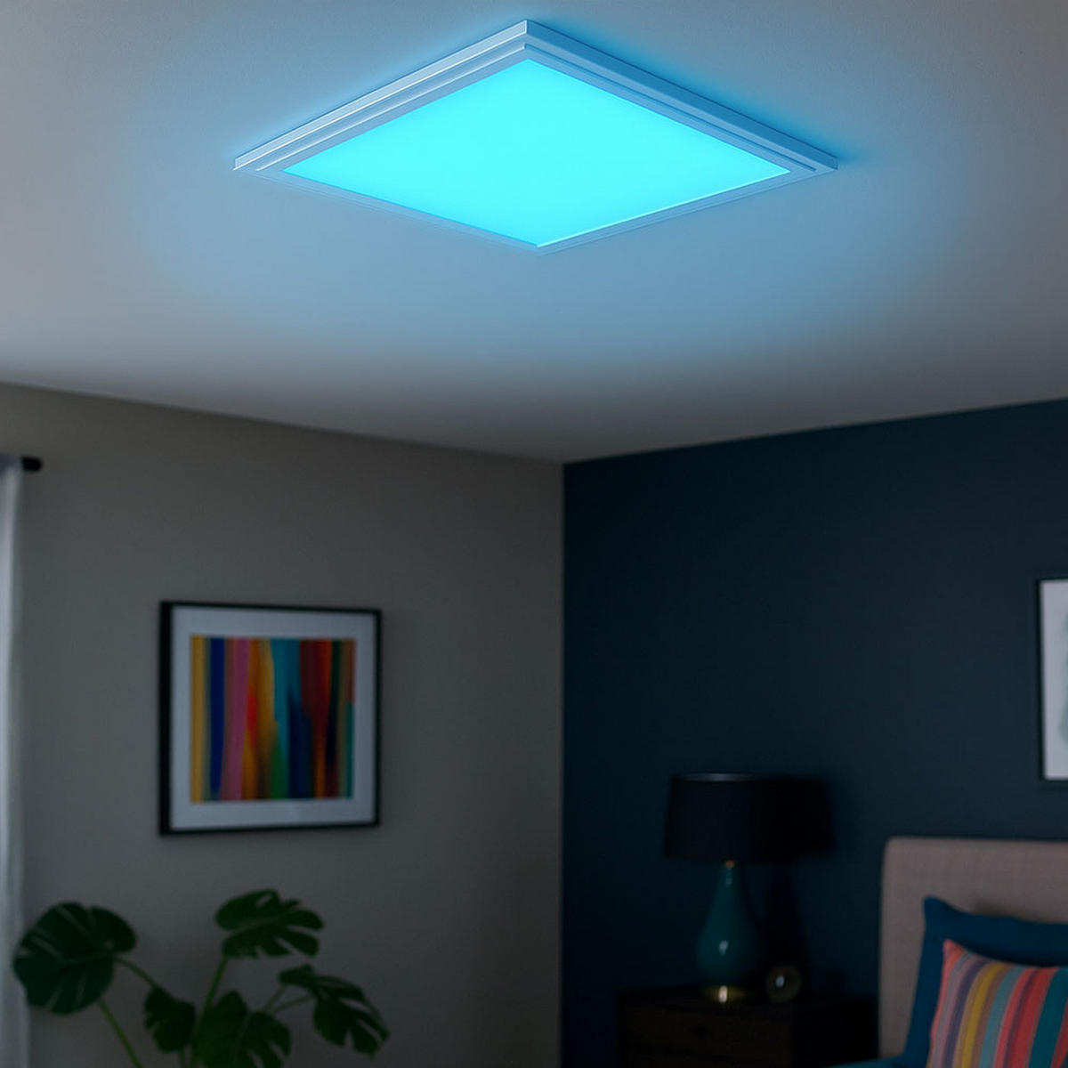 LED PANEL Weiß Kunststoff - Weiß, Metall (30/30/11cm)