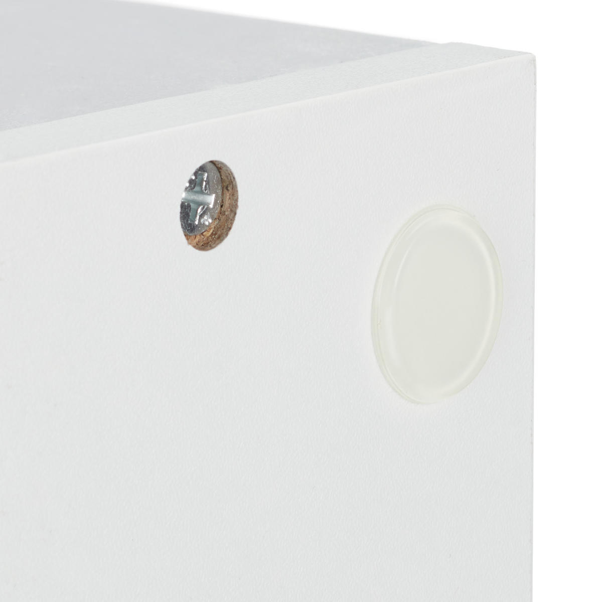 SCHUHBANK - Weiß, Holzwerkstoff/Textil (62/45/30cm) - Relaxdays