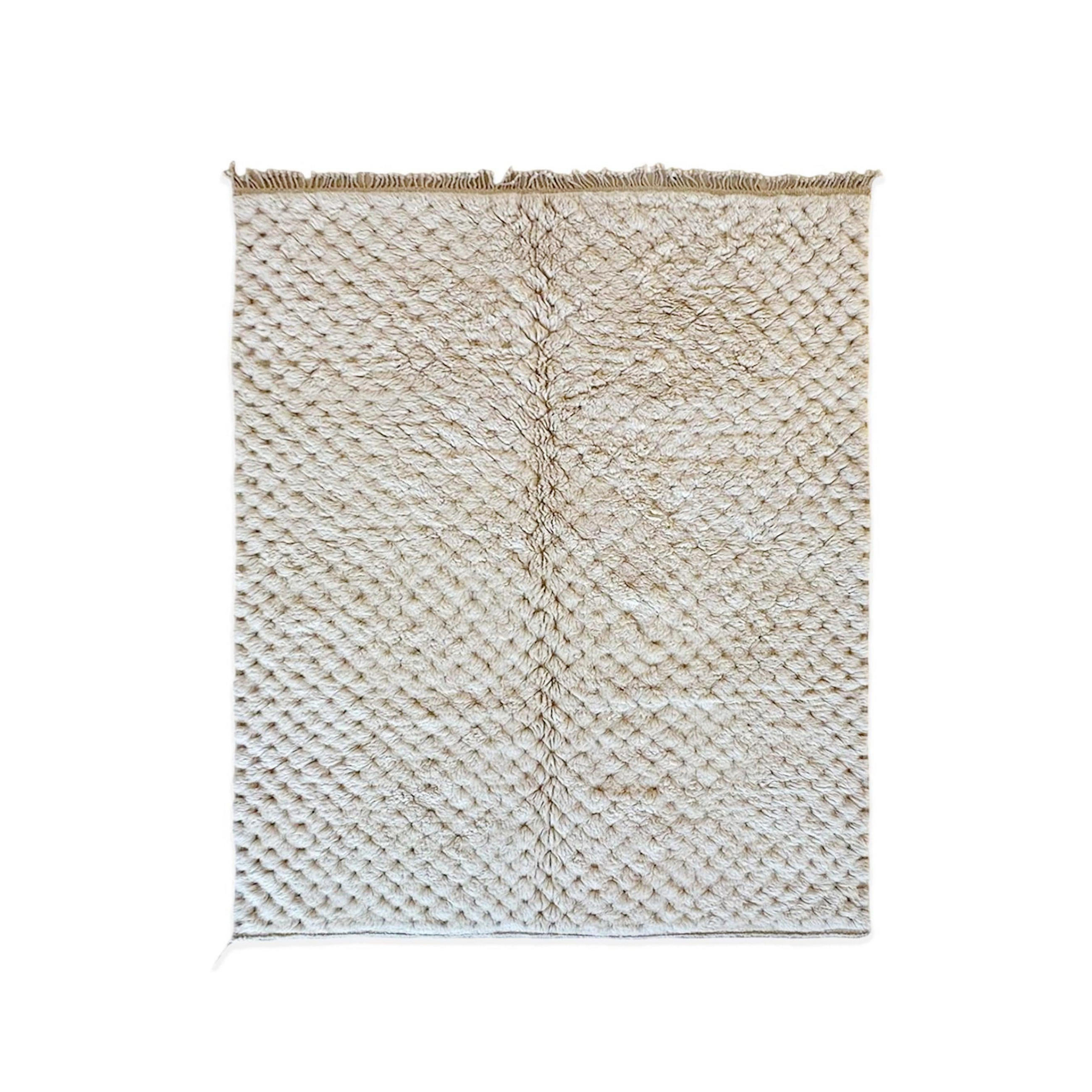 BERBERTEPPICH aus Marokko aus reiner Wolle 200x 300 cm - Beige, Naturmaterialien (200/300cm) - AFK Living