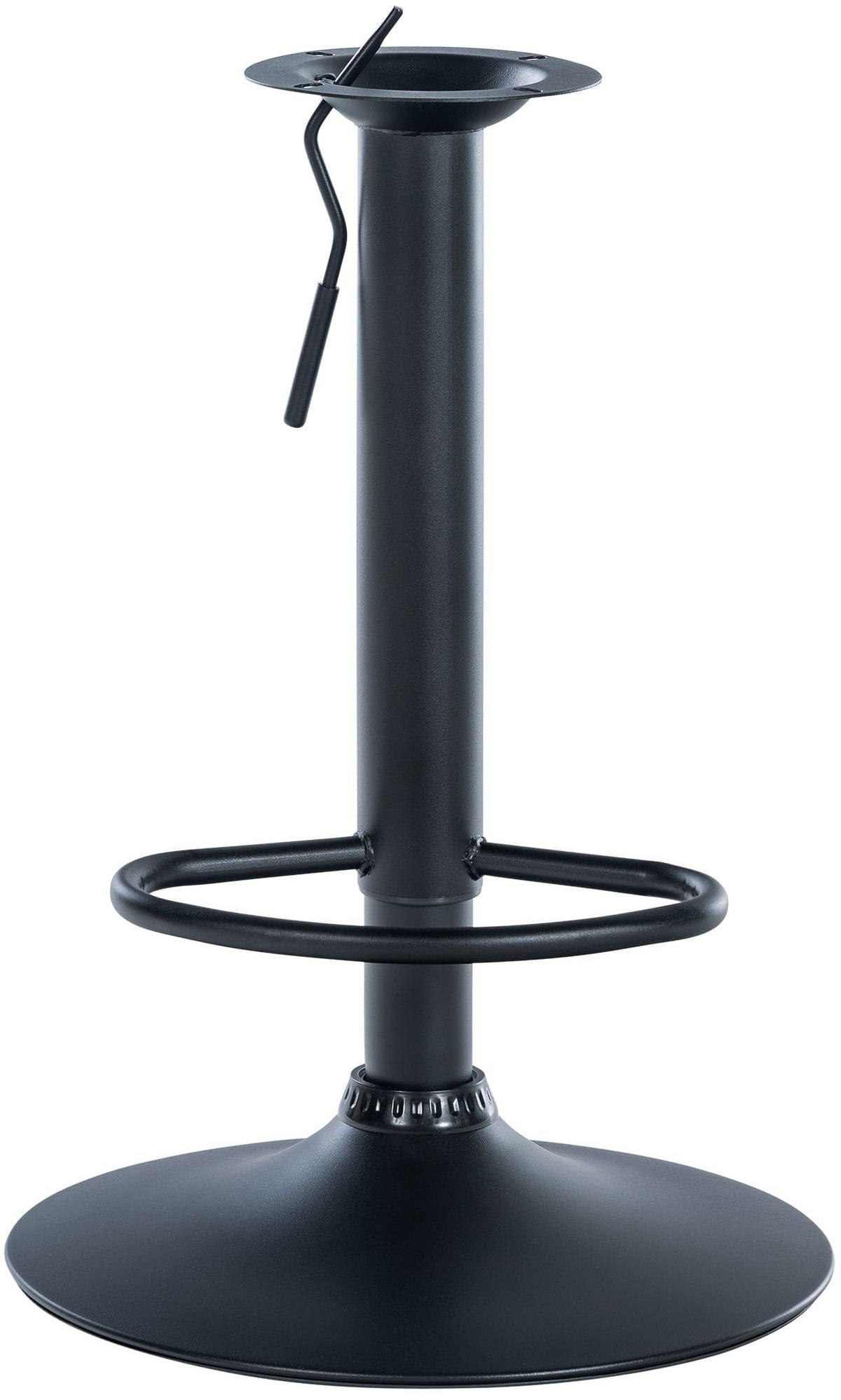 ERSATZ-GESTELL Barhocker 57-77 cm Schwarz - Schwarz, Metall (38.5/57/38.5cm) - furnicato