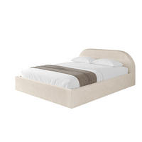 POLSTERBETT mit Bettkasten und Lattenrost, Bett mit Matratze H3/H4 - TIVON-V1 180x200 Beige - Creme, Holzwerkstoff/Textil (180/200cm) - ALTDECOR