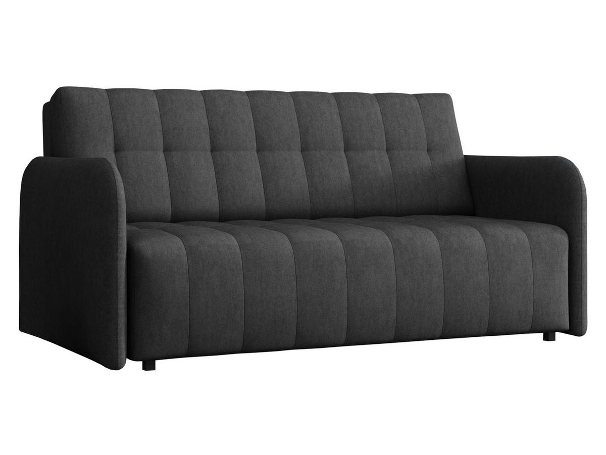 SCHLAFSOFA Viva Grand IV - Dunkelgrau/Schwarz, Holz/Kunststoff (165/85/95cm) - MIRJAN24