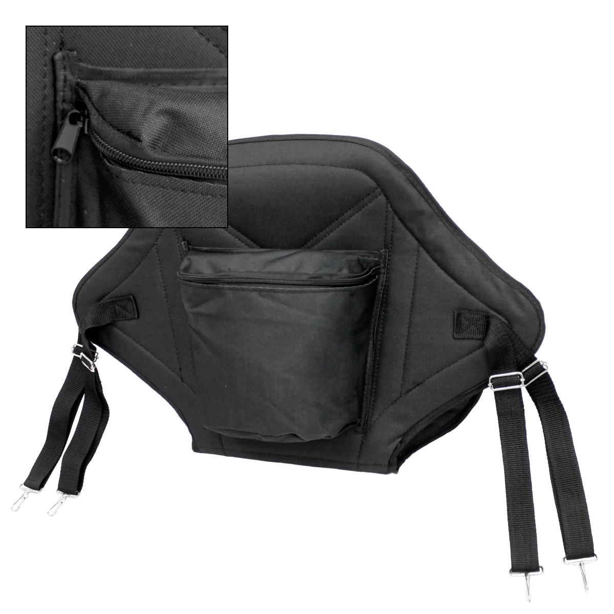 KAJAK SITZ 62x43 cm Schwarz - Schwarz, Kunststoff (62/44/43cm) - ECD-Germany