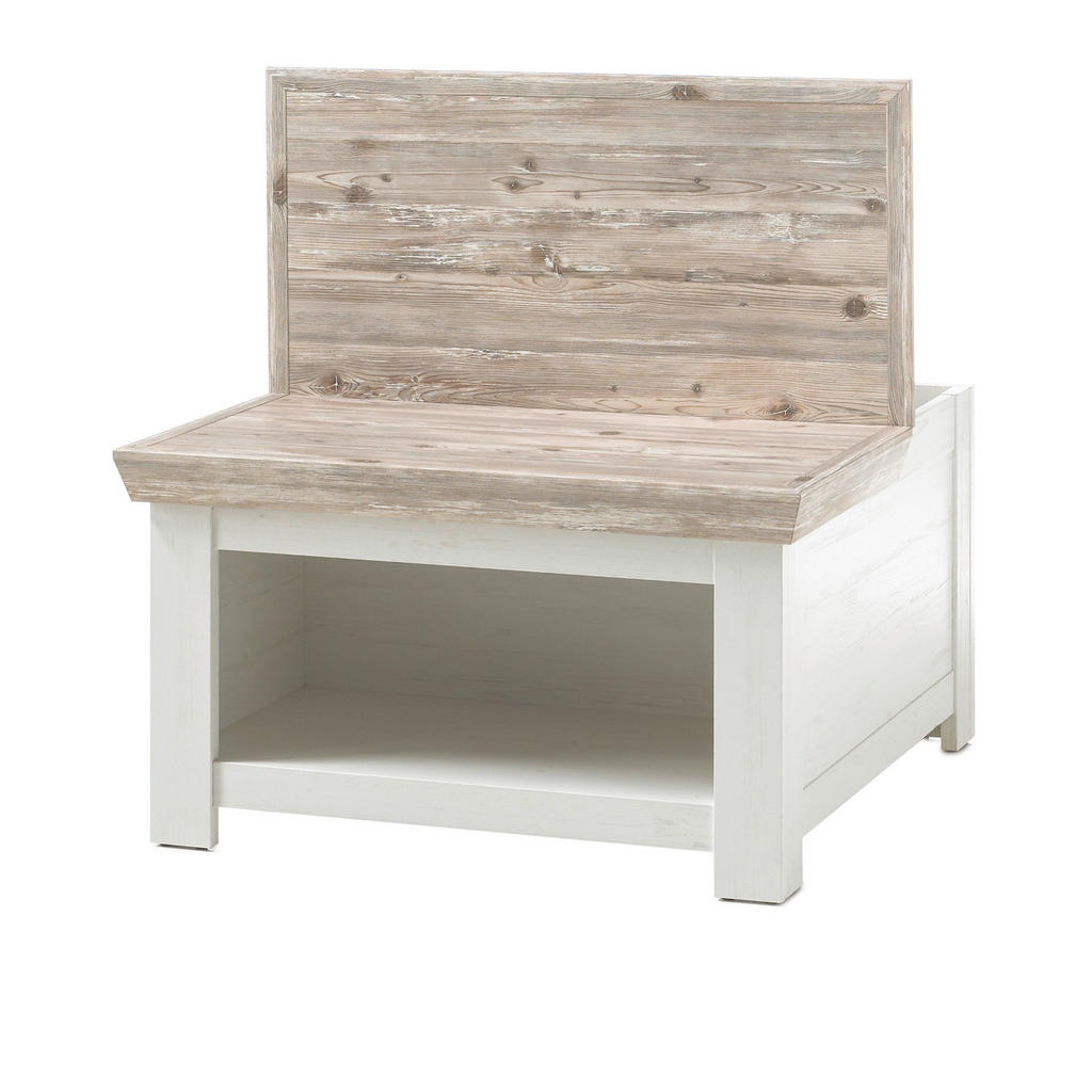 Thumbnail - Furn.Design Couchtisch, Weiß, Pinien, Holzwerkstoff, Nachbildung,Pinie, eckig, 86x48x86 cm, Wohnzimmer, Wohnzimmertische...