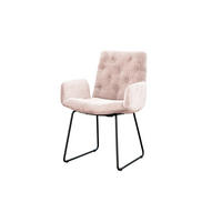 STUHL NEW CHARME Pink Cord - Pink, Textil (59/87/66cm) - KAWOLA