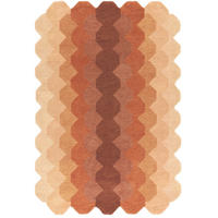 TEPPICH modern handgetuftet KERNEL Orange 160 x 230 cm - Orange, Naturmaterialien (160/230cm) - Novatrend