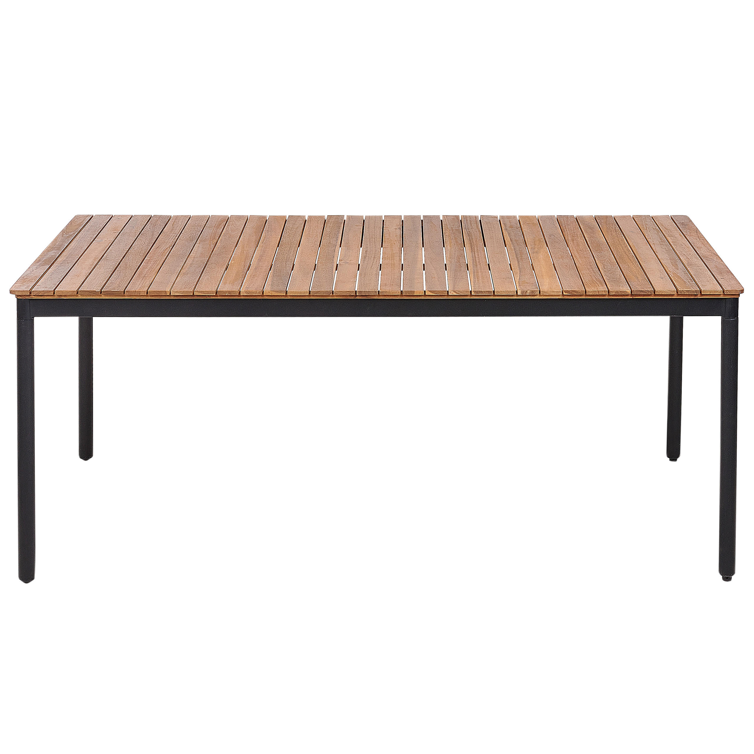 ESSTISCH Heller Holzfarbton Vallese - Hellbraun, Holz (180/90/76cm) - Beliani