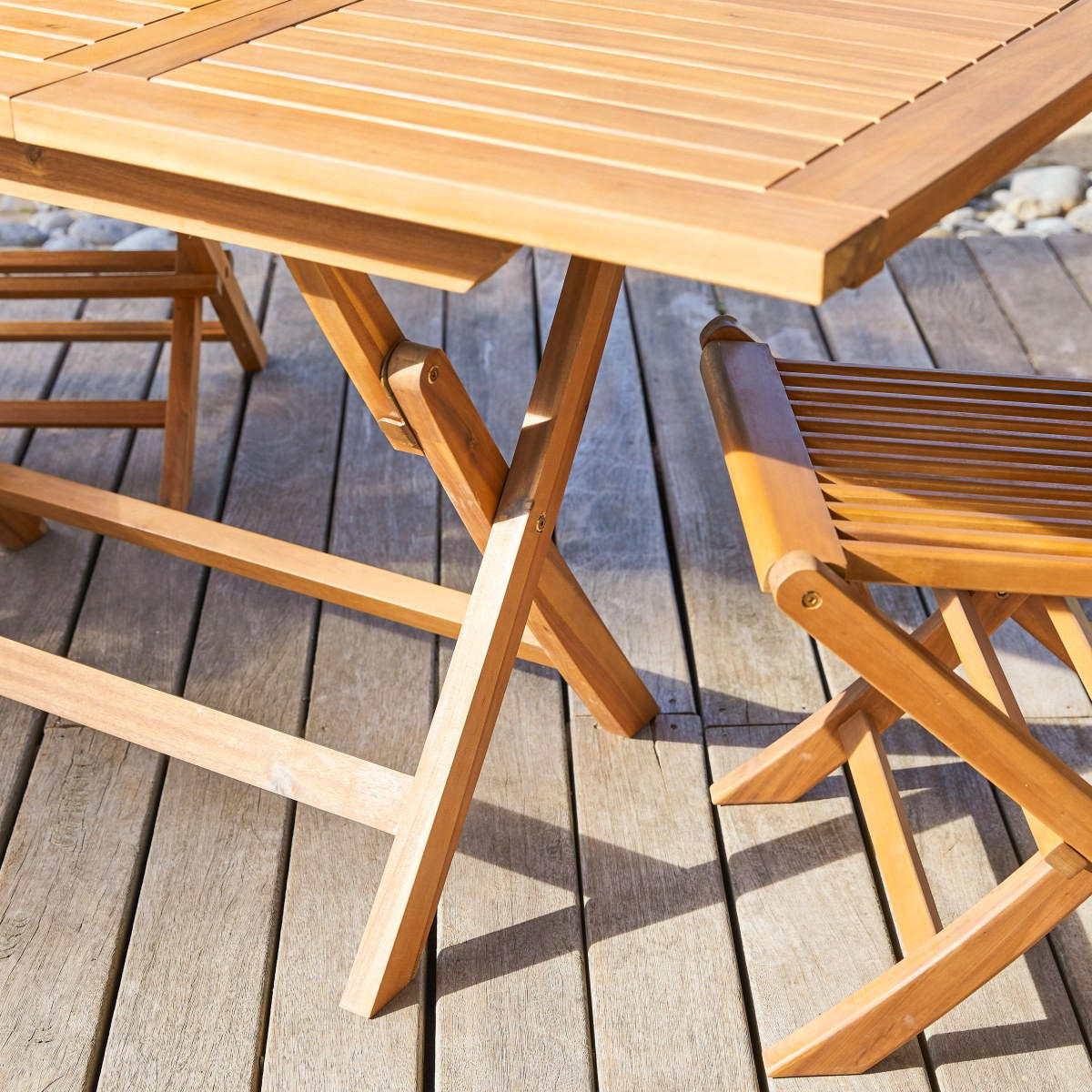 GARTENTISCH Capri Braun aus Akazie - Braun, Holz (70/120/75cm) - Tikamoon