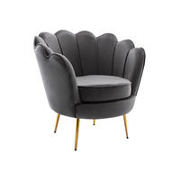 SESSEL mit gerader Rückenlehne - -Sitzer - Samt, Stoff - Anthrazitgrau - - Anthrazit, Textil (78/76.5/75cm) - Vente-Unique