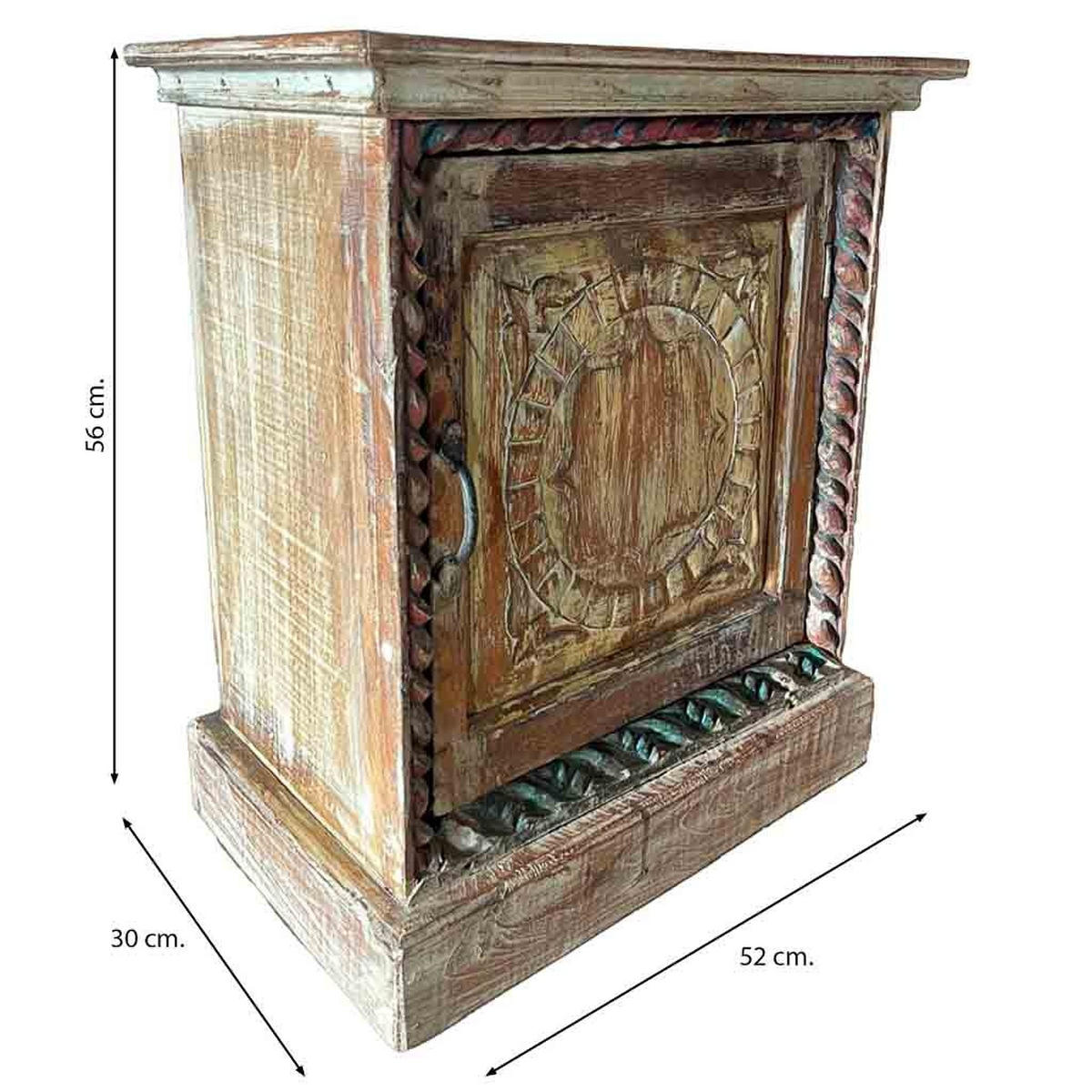 NACHTTISCH aus Holz, braun, 52x30x56cm - Braun, Holz (52/56/30cm) - Wanderlust