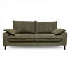 3-SITZER-SOFA, Stoff, Grün - Grün, Textil (97/88/205cm) - Oviala