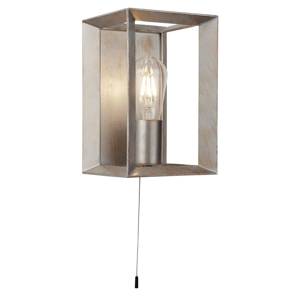 SearchLight Wandleuchte Silber 15x23.5x15 cm