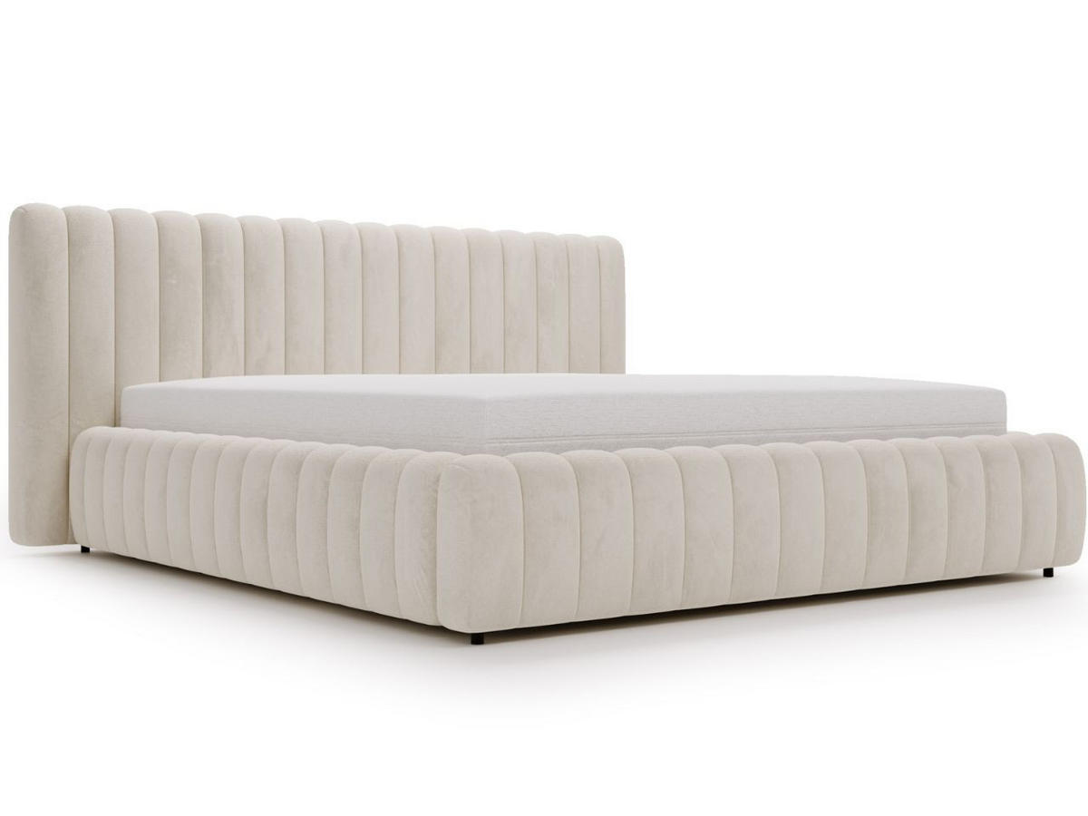 POLSTERBETT Bliss 160x200 Beige - Beige, Textil (160/200cm) - Graingold