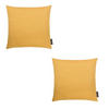 KISSENHÜLLE 2er Set Fino uni 40/40 cm - Currygelb, Textil (40/40cm) - Magma Heimtexx