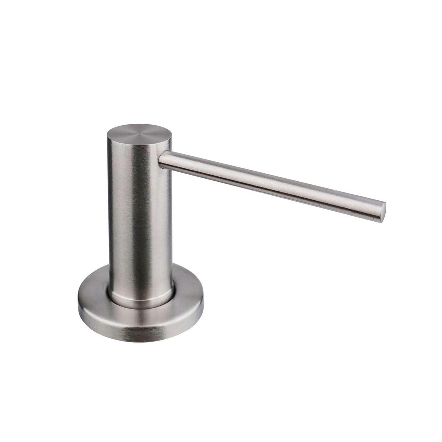 SPÜLMITTELSPENDER AK1052 Edelstahl gebürstet 500 ml - Silberfarben, Metall (11.8/7/21.2cm)