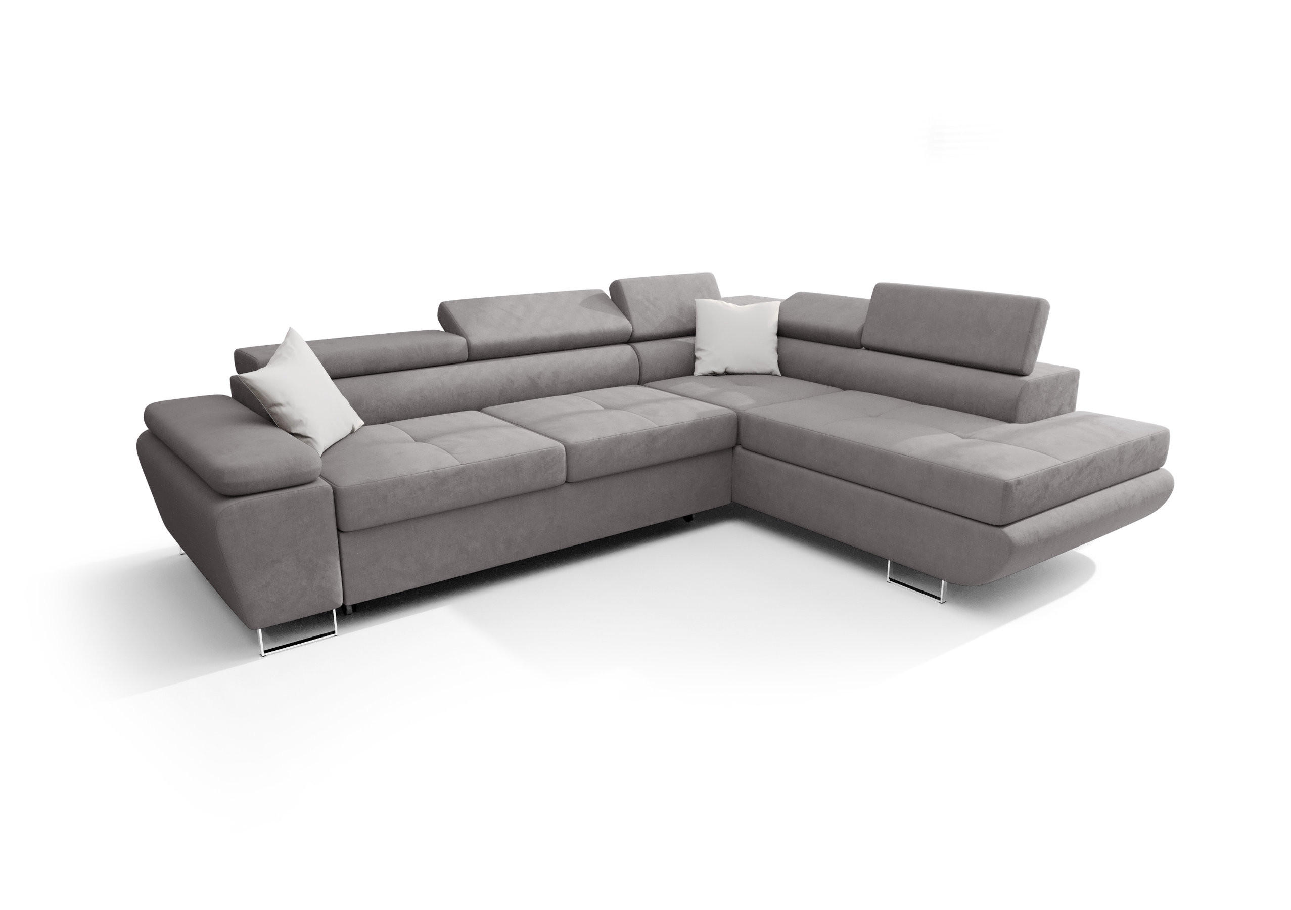 O-Sofa Ecksofa Grau 272x200 cm