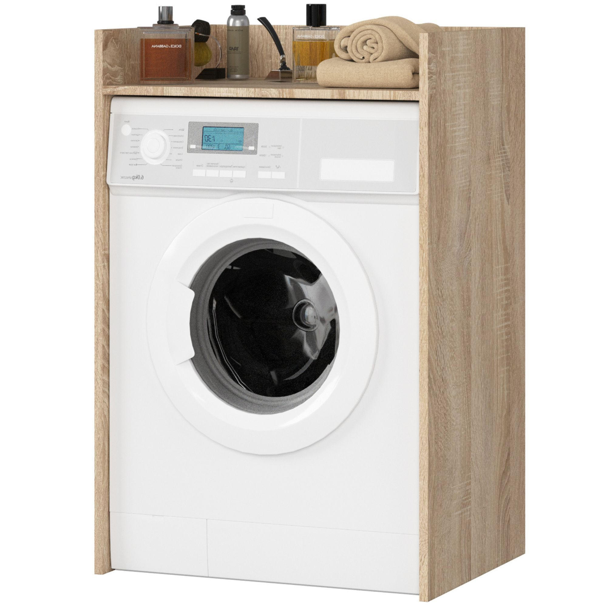 WASCHMASCHINENSCHRANK FIN Sonoma-Eiche 50x64x98 cm - Sonoma Eiche, Holzwerkstoff (64/98/50cm) - Akord