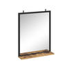 BADEZIMMERSPIEGEL Fyrk Antikholz 50 x 60 cm - Eichefarben/Schwarz, Glas (50/60/12cm) - Vicco