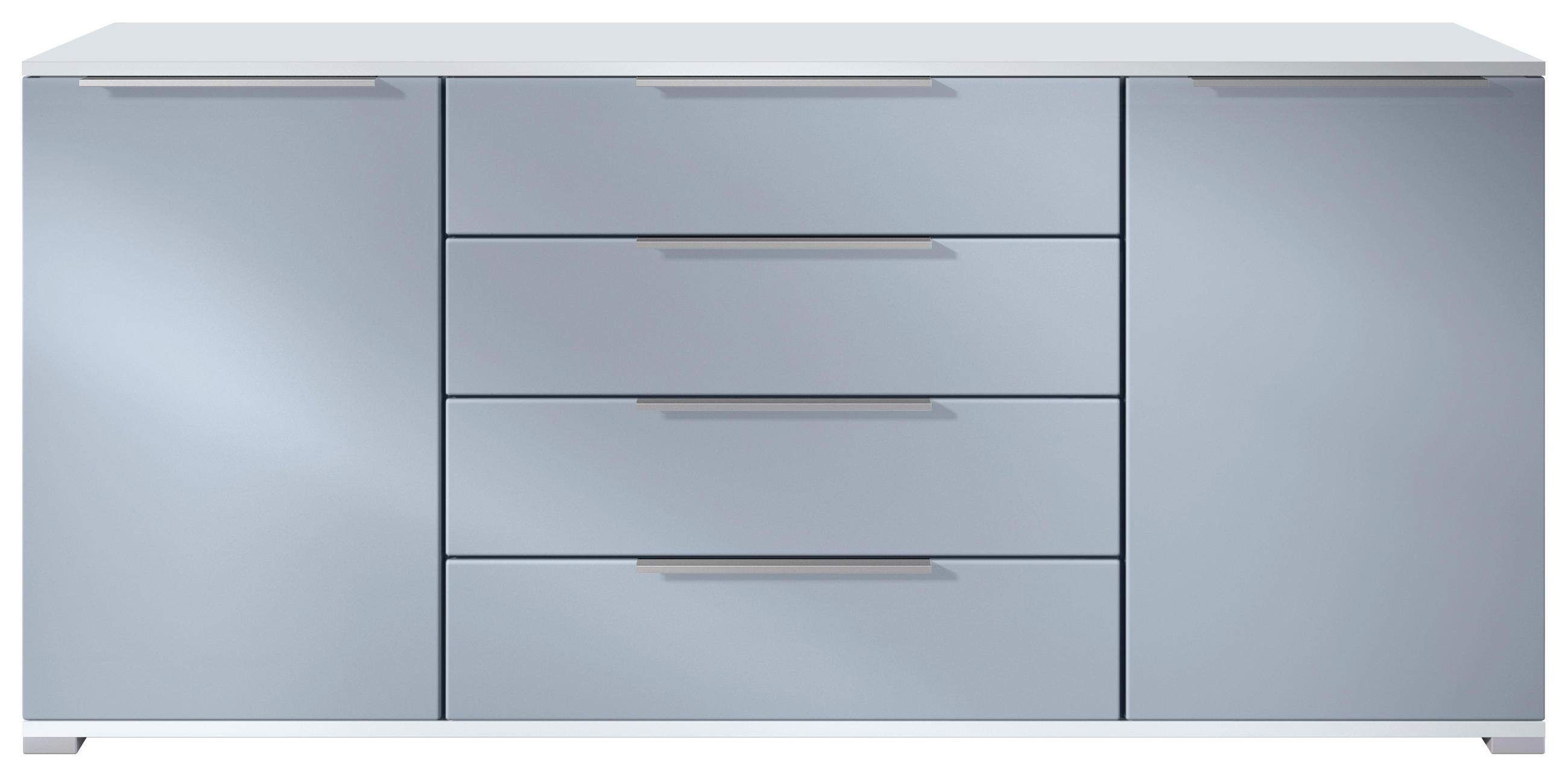 SIDEBOARD Linio Denim matt - Pastellblau, Holzwerkstoff (166.5/75.5/35cm) - Vladon