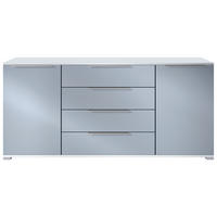 SIDEBOARD Linio Denim matt - Pastellblau, Holzwerkstoff (166.5/75.5/35cm) - Vladon