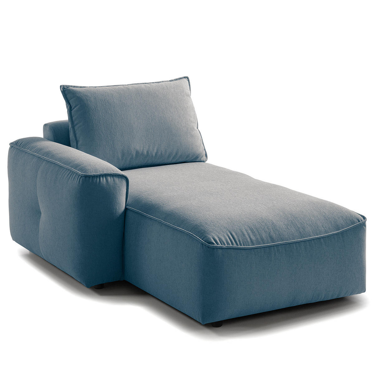 MODULLONGCHAIR - Blau, Holz/Textil (170/82/105cm) - home24
