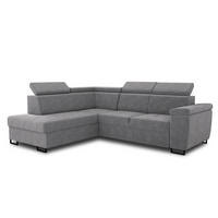 ECKSOFA Natan, Seite: Links - Grau, Holz/Textil (265/205cm) - Sofnet
