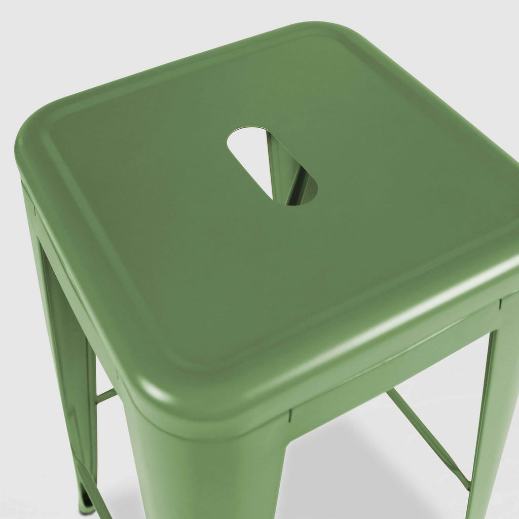 Thumbnail - Oviala Barhocker,, Grün, Metall, 1-Sitzer, quadratisch,Quadratisch, 43x76x43 cm, Gartenmöbel, Gartenstühle, Gartenstühle