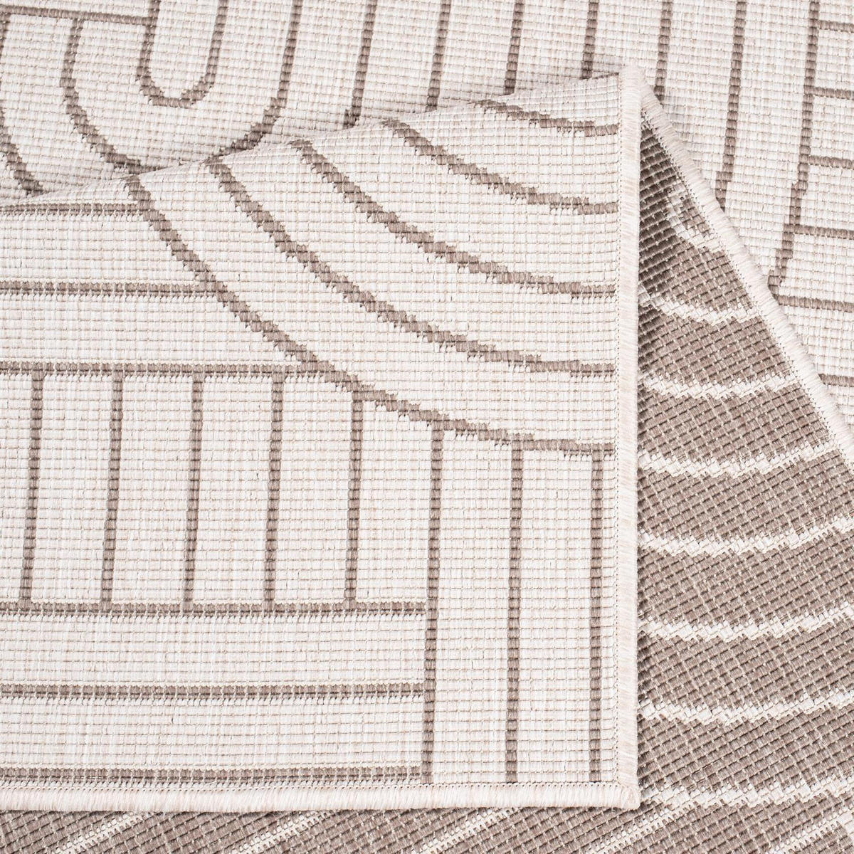 OUTDOOR-TEPPICH DuoRug 5842 Creme 160x230 cm - Beige, Textil (160/230cm) - carpet city