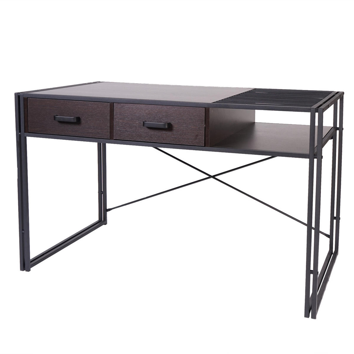 SCHREIBTISCH rechteckig Dunkelbraun - Dunkelbraun, Holzwerkstoff (76/120/73cm) - MCW