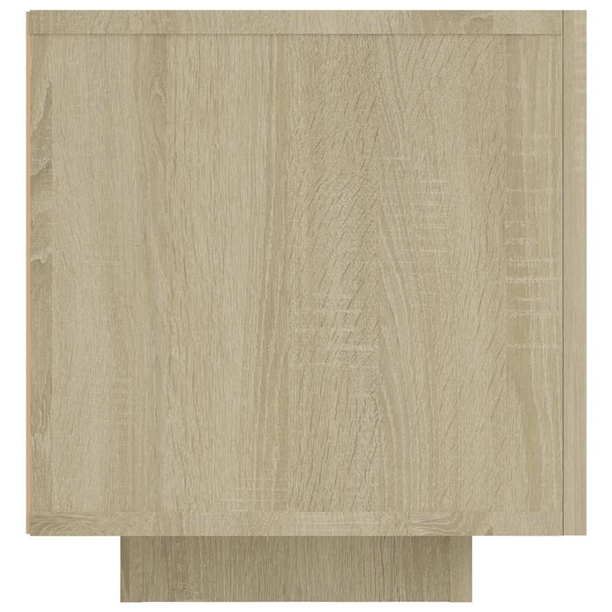 LOWBOARD mit Led-Leuchten 160/35/40 cm aus Holzwerkstoff in Sonoma-Eiche Dekor - Sonoma Eiche, Holz (160/40/35cm) - vidaXL