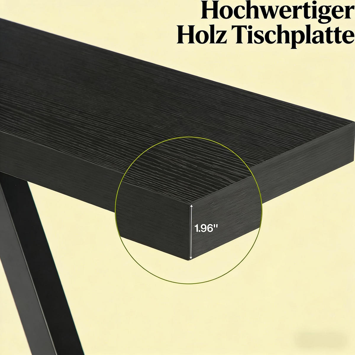 KONSOLENTISCH Schwarz 160/29,5/80 cm - Schwarz, Holzwerkstoff (29.5/160/80cm) - PANGIVO