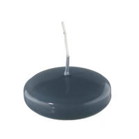 SCHWIMMKERZEN Pacific Blau Grau 24 x Ø 60 mm, 20 Stück - Blaugrau, Paraffin (6/2.4/2.4cm) - Kopschitz Kerzen