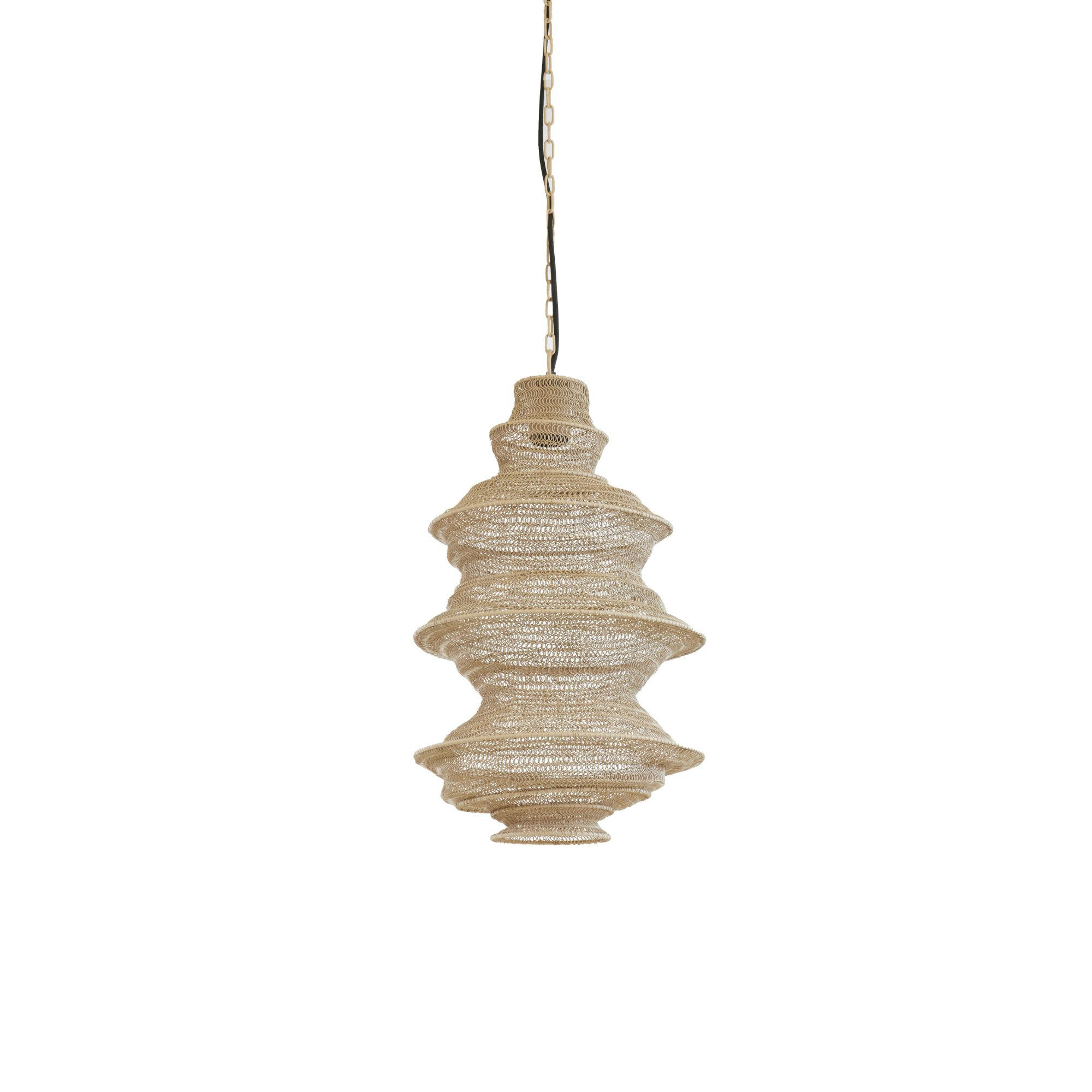 HÄNGELAMPE Nakisha Braun Ø31/55 cm - Braun, Metall (31/31/55cm) - Light & Living