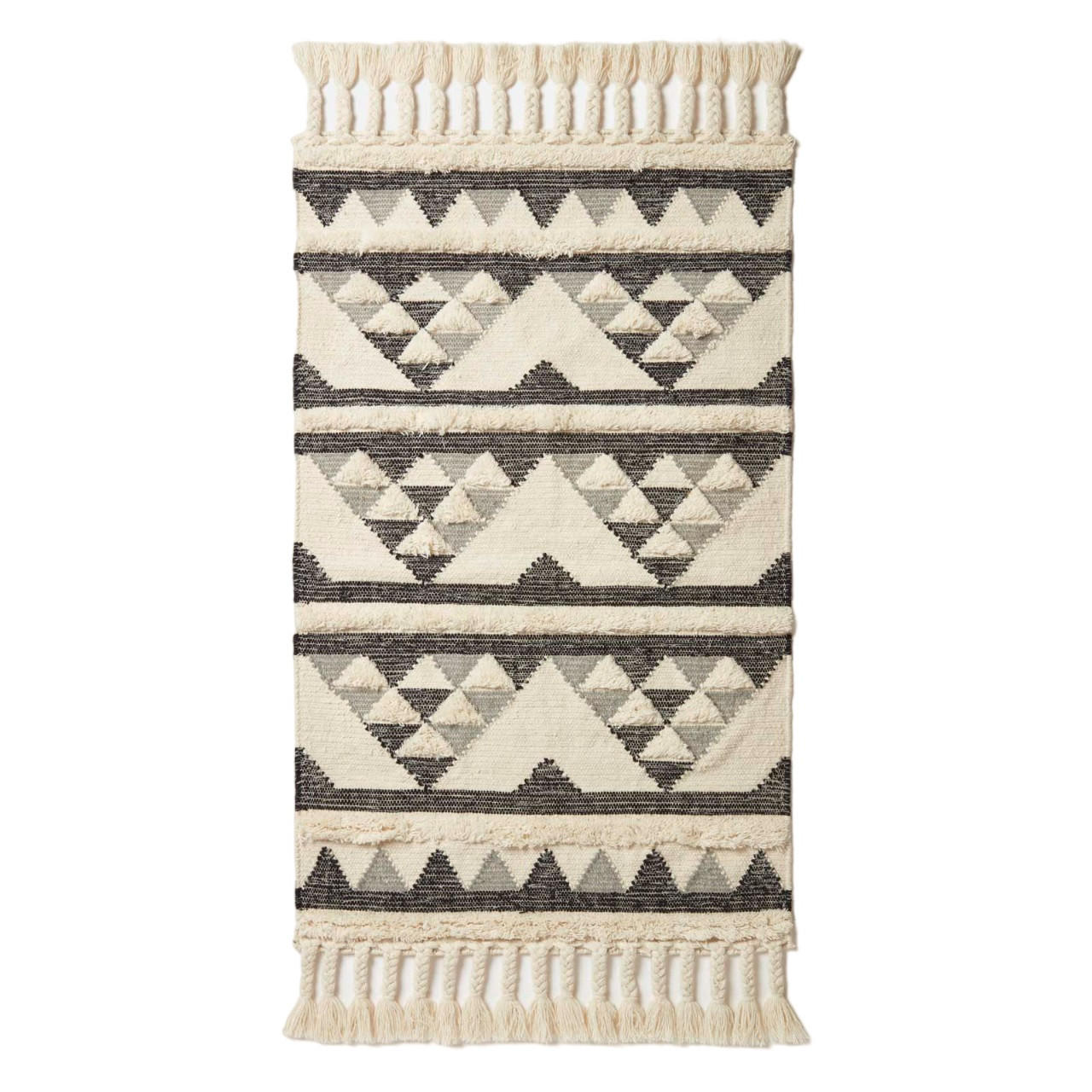 KELIM-TEPPICH Kota handgewebt 120/170 cm - Schwarz, Textil (120/170cm) - Homescapes