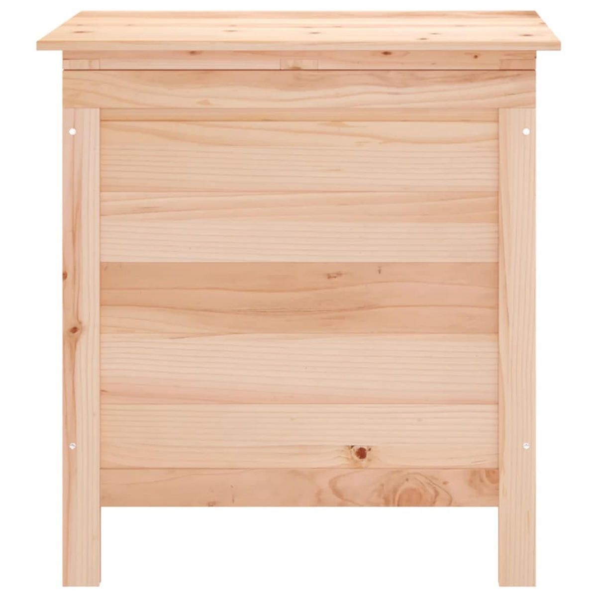 GARTENTRUHE 50x49x56,5 cm Massivholz Tanne - Hellbraun, Holzwerkstoff (50/56.5/49cm) - furnicato