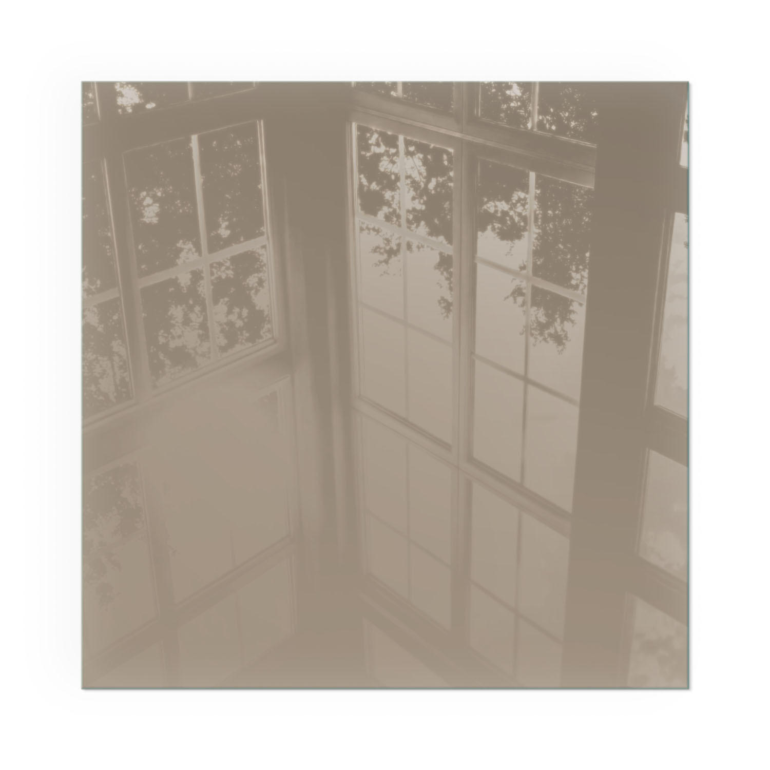 GLASPLATTE für Kamin 60x60 cm - Braun, Glas (60/60/0.4cm) - TULUP