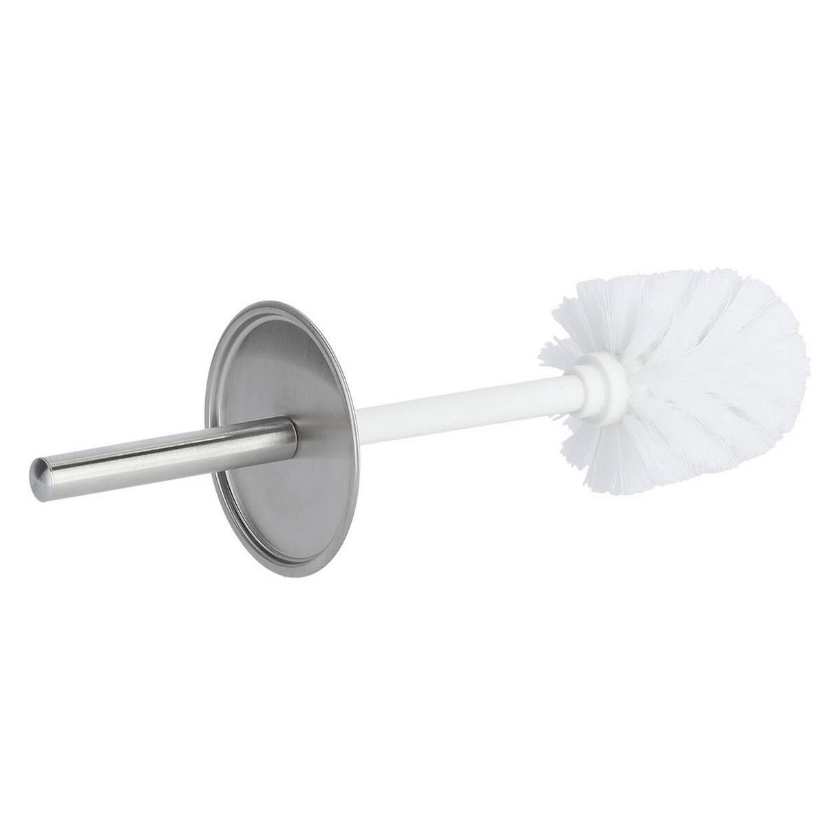WC-BÜRSTE Edelstahl Ø 9,5 cm - Silberfarben, Metall (9.5/37.5/9.5cm)