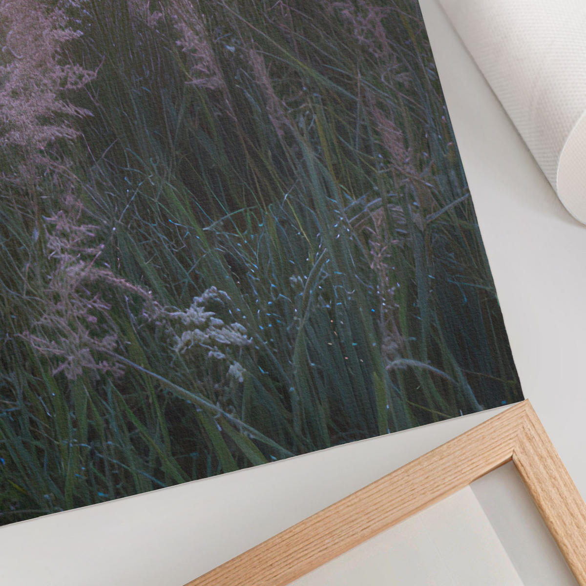 POSTER - 59x84 cm - Nevara - Ein Baum auf der Wiese - Pink, Textil (59/84/0.1cm) - TULUP