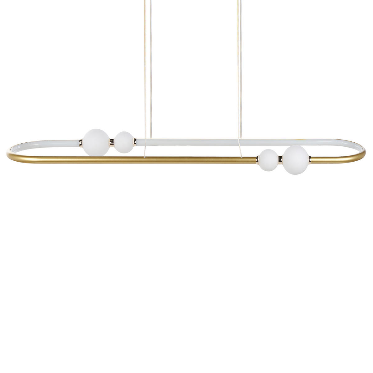 HÄNGELAMPE Feale 22/105/160 cm - Goldfarben, Metall (22/105/160cm) - Beliani