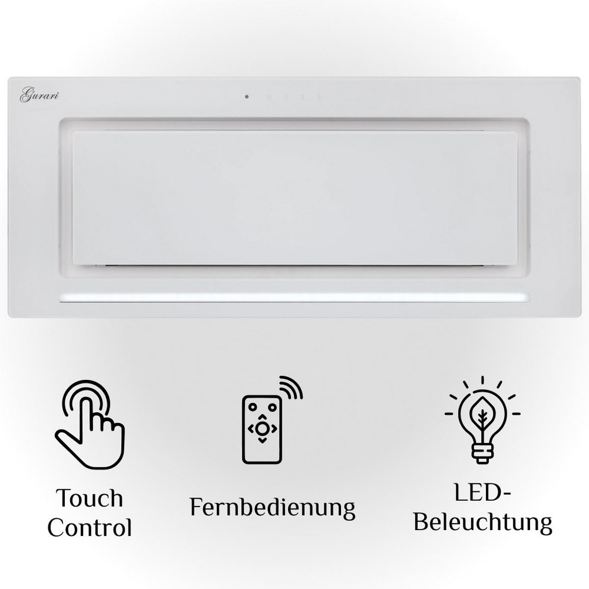 DUNSTABZUGSHAUBE GCH E 217 WH 7 Prime N 70 cm Weiß - Weiß, Metall (70/24.5/29.5cm) - Gurari